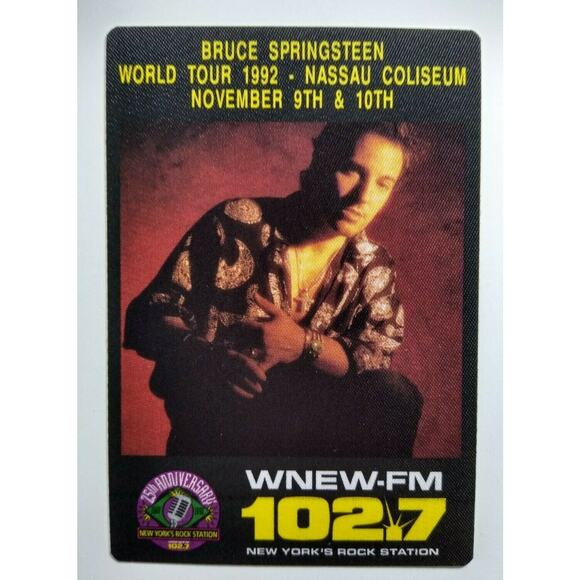 Bruce Springsteen Human Touch Backstage Pass Original 1992 Tour Rock Hot Photo - Picture 1 of 4